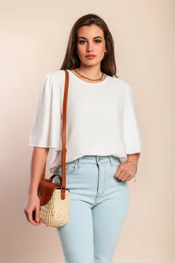 Camicetta a maniche corte, colore bianco