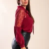 Camicia con dettagli in pizzo Ainsley, bordo