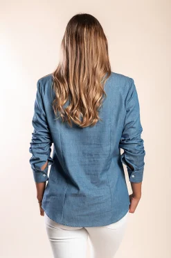 Camicia di jeans, blu