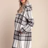 Cappotto a quadri, grigio