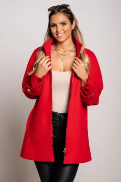 Cappotto elegante Albineya, rosso