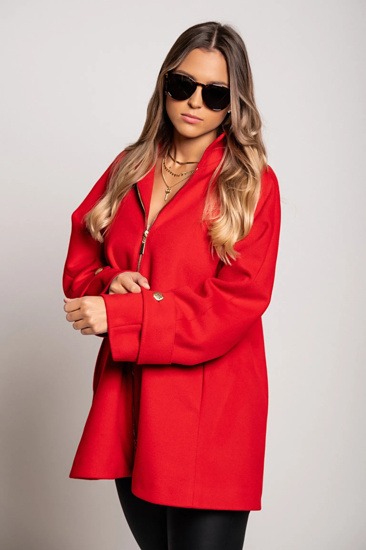 Cappotto elegante Albineya, rosso