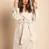 Cappotto elegante con cappuccio, beige