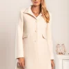 Cappotto elegante Nusca, panna