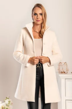 Cappotto elegante Nusca, panna