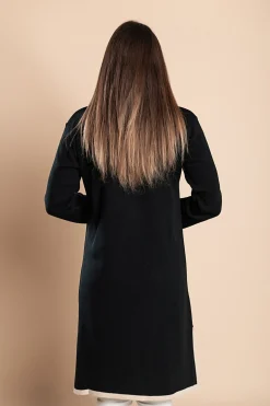 Cardigan in maglia con bottoni, nero