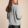 Cardigan lavorato a maglia con motivo a quadri, grigio