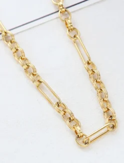 Collana a forma di catena, ART2093, colore oro