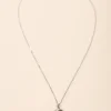 Collana con pendente, ACQUARIO, argento