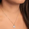 Collana con pendente, VERGINE, argento