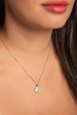 Collana con pendente, VERGINE, argento
