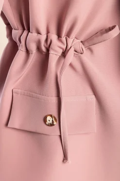 Completo elegante blazer e pantaloni, rosa chiaro