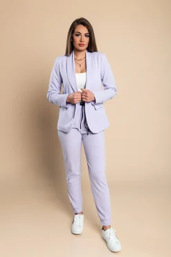 Completo giacca e pantalone elegante Estrena, lilla