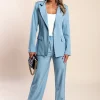 Completo giacca e pantaloni eleganti, blu