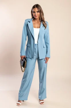 Completo giacca e pantaloni eleganti, blu