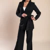 Completo giacca e pantaloni eleganti, nero