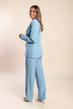 Completo giacca e pantaloni eleganti, blu