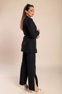 Completo giacca e pantaloni eleganti, nero