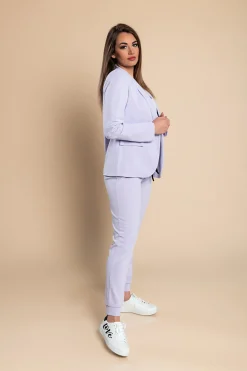 Completo giacca e pantalone elegante Estrena, lilla