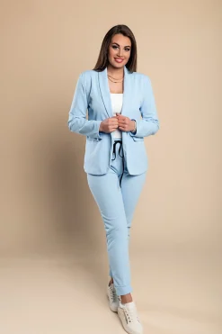 Completo giacca pantalone elegante Estrena, azzurro