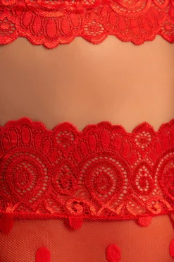 Completo intimo Tefe, rosso