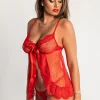 Completo intimo Tuntuntara, rosso