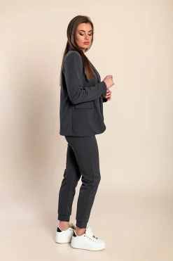Completo pantalone e blazer elegante Estrena, grigio