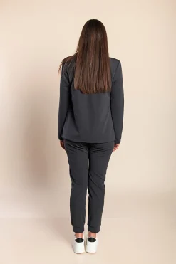 Completo pantalone e blazer elegante Estrena, grigio