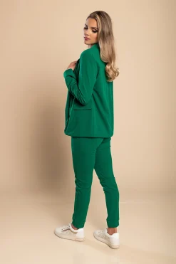 Completo pantalone e blazer elegante Estrena, verde chiaro