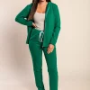 Completo tuta con cerniera, verde