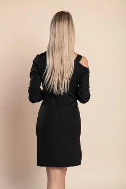 Elegante abito midi, colore nero
