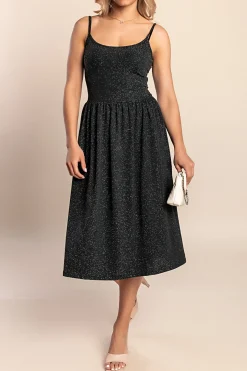 Elegante abito midi, nero