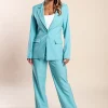 Elegante completo blazer e pantaloni, menta