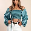 Elegante Crop Top Livenza, Menta