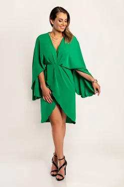 Elegante mini abito con spacco  Coccolia, verde