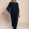 Elegante set da 2 pezzi, blu scuro