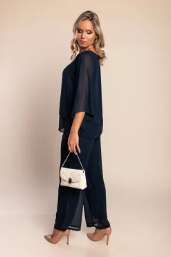 Elegante set da 2 pezzi, blu scuro