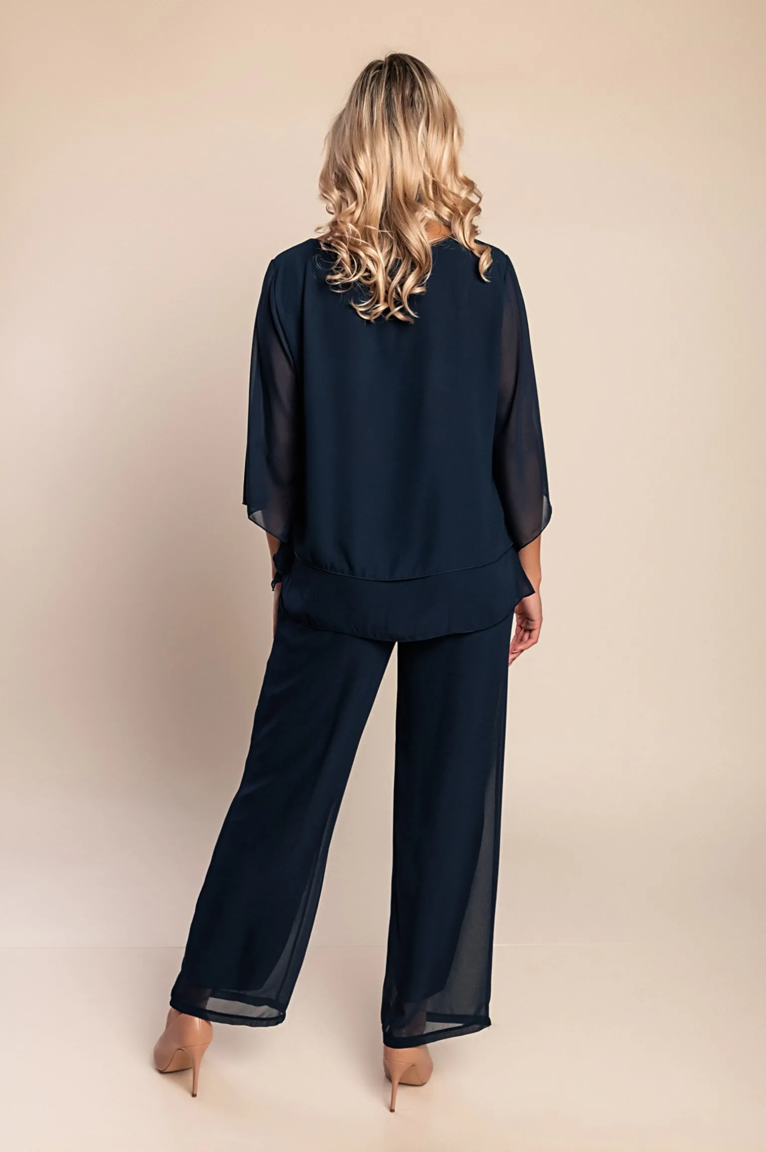 Elegante set da 2 pezzi, blu scuro