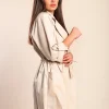 Elegante trench in cotone, beige