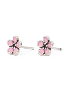 Eleganti orecchini a forma di fiore, ART862, rosa