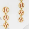 Eleganti orecchini pendenti, ART372, bianchi