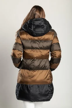 Giacca lunga con cappuccio, 2217, cammello