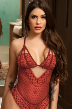 Intimo intero Belem, rosso