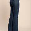 Jeans a zampa d'elefante, blu scuro