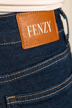 Jeans a zampa d'elefante, blu scuro