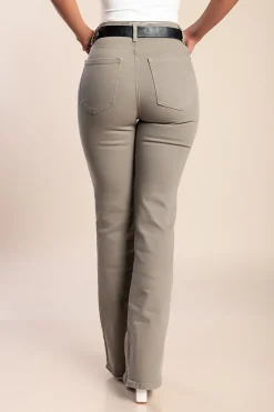 Jeans a zampa d'elefante, grigio