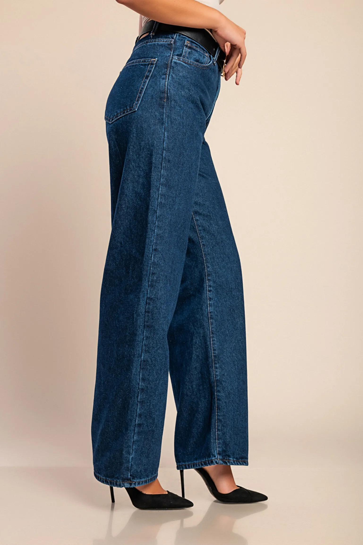 Jeans dritti, blu scuro