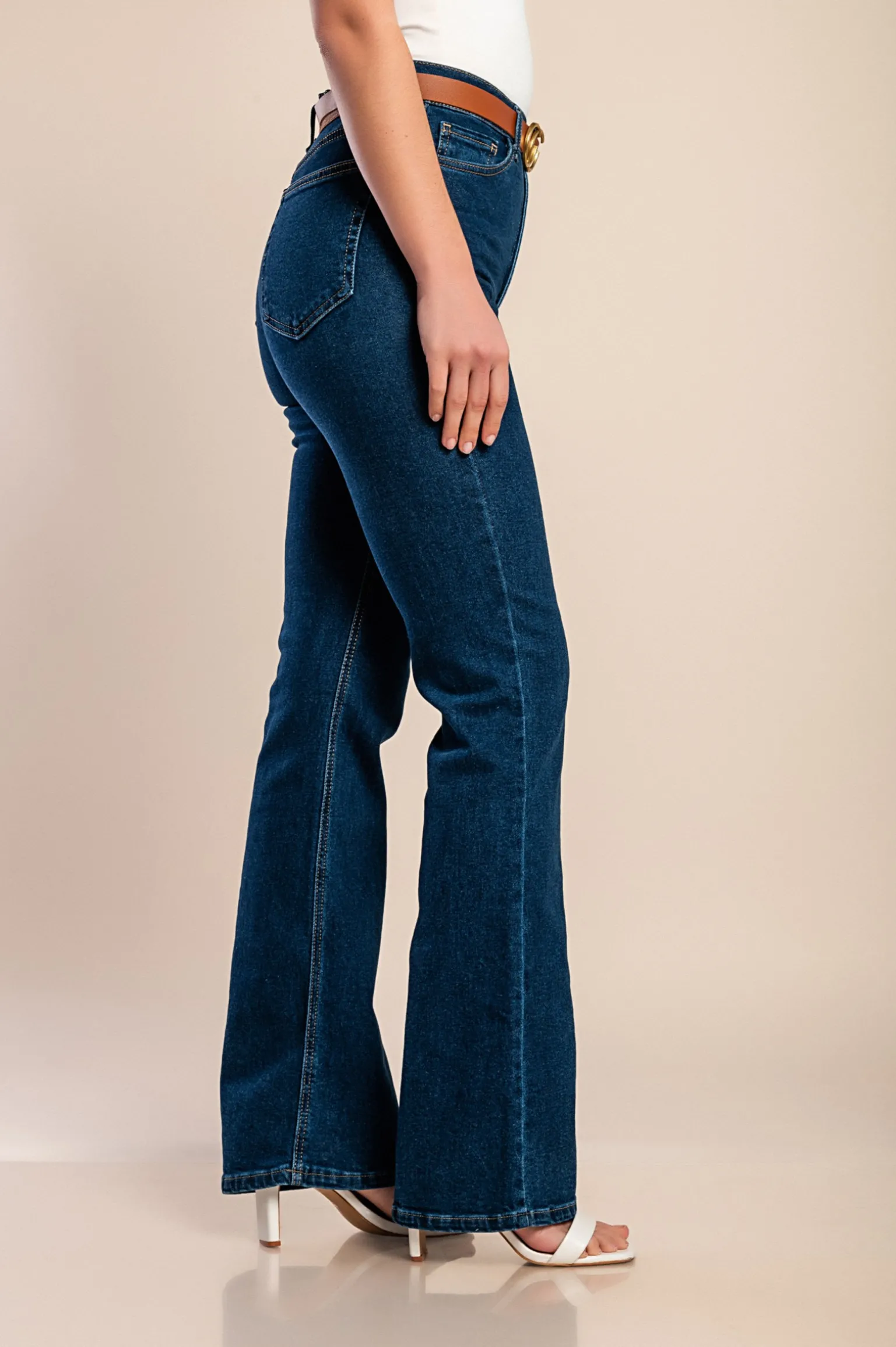 Jeans svasati, blu