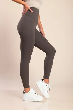 Leggings modellanti push up, fango