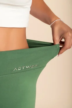 Leggings sportivi superelastici "ACTWER" verdi